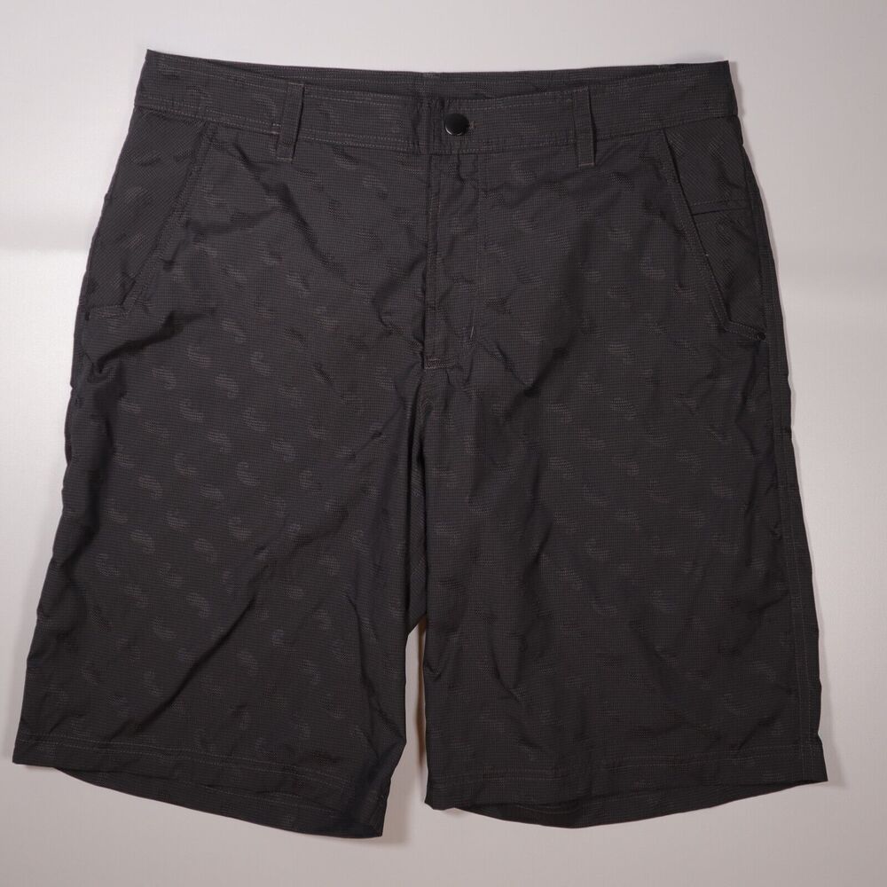 Lululemon Shorts Mens 36 Gray Black Performance Golf Lightweight  11" Inseam